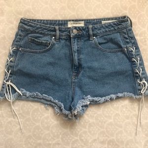 High waisted shorts